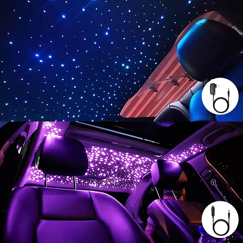 Amki 16W Fiber Optic Lights,Starlight Headliner Light Kit APP/Remote Control Sound Activated Mode for Car&Home Decoration,Optical Fiber Cable Strands (0.75mm+1mm+1.5mm) 13.1ft/4m Long 335pcs - Image 4