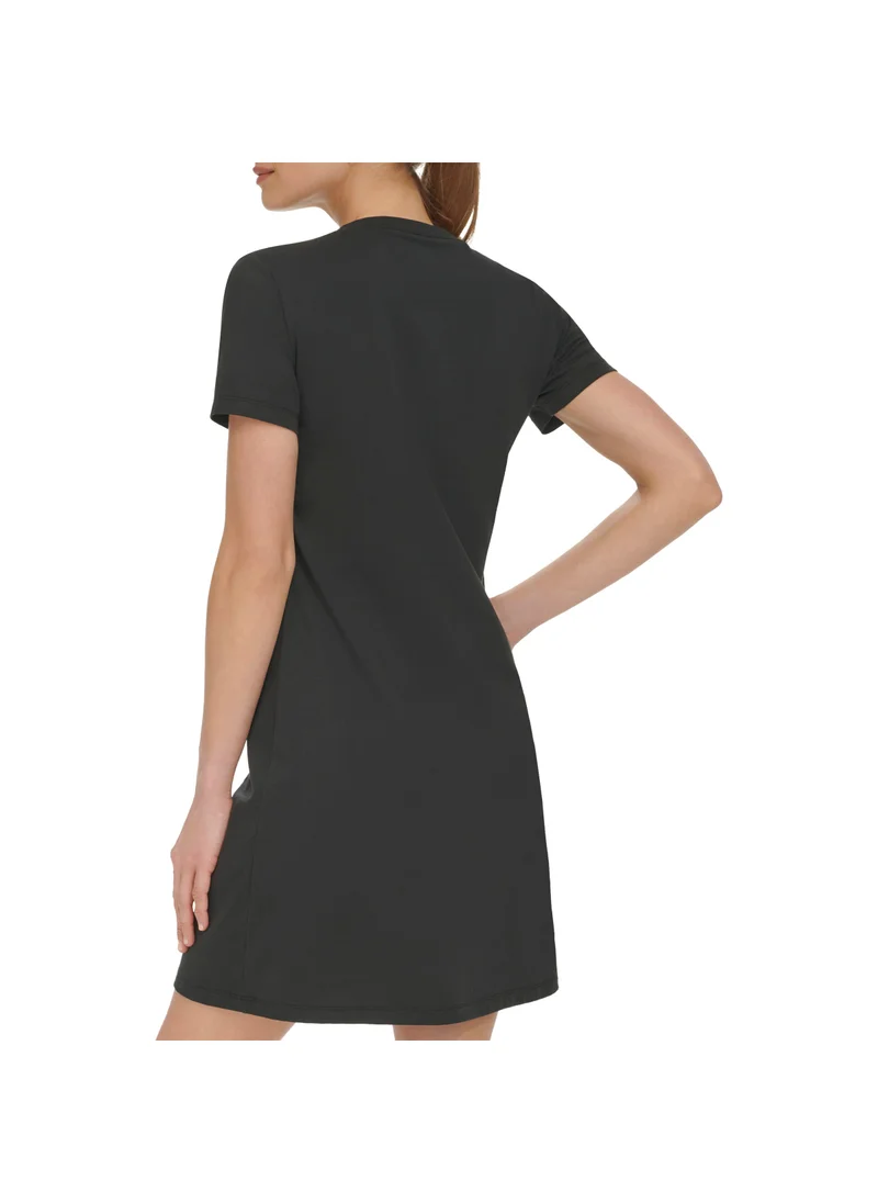 دي كاي أن واي سبورت V-Neck T-Shirt Dress