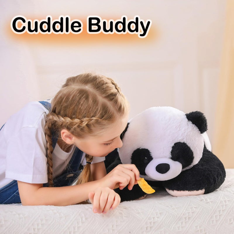 Wepop 5lb Weighted Stuffed Animals, 24in Big Panda Plush, Cute Soft Plushie Pillows for Adults Boys Girls - Image 4