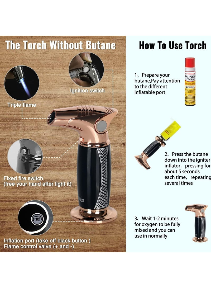 JOBON Gold Torch Lighter For Bbq And Bakhoor - Image 4