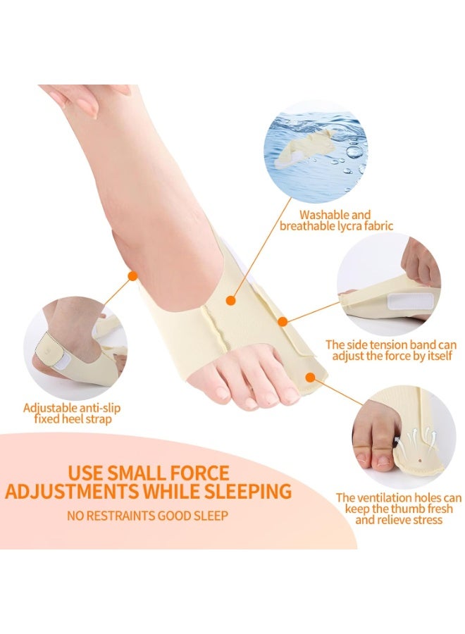 2PCS Bunion Corrector for Women & Men - Adjustable Toe Straightener with Customizable Support, Day & Night Wear, Comfortable Toe Separators for Bunion Relief, Thumb Valgus Correction (L) - Image 5
