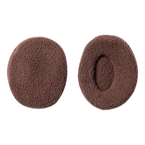 Aurya Bandless Ear Warmers, Soft Fleece Earmuffs for Men, Women and Kids, Compact Thermal Ear Covers for Winter Outdoor Activities, 3 Sizes (Coffee) - Image 1