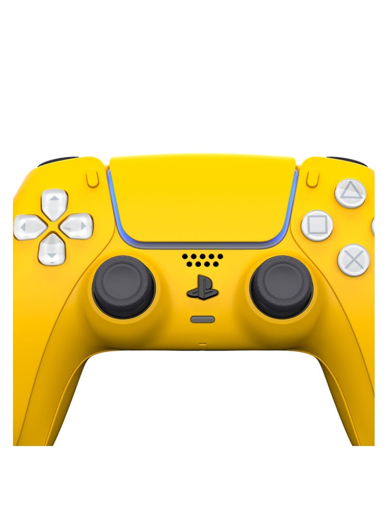 CRAFT by MERLIN PAINTED PLAY STATION 5 DUAL SENSE WIRELESS CONTROLLER YELLOW EDITION - Image 4