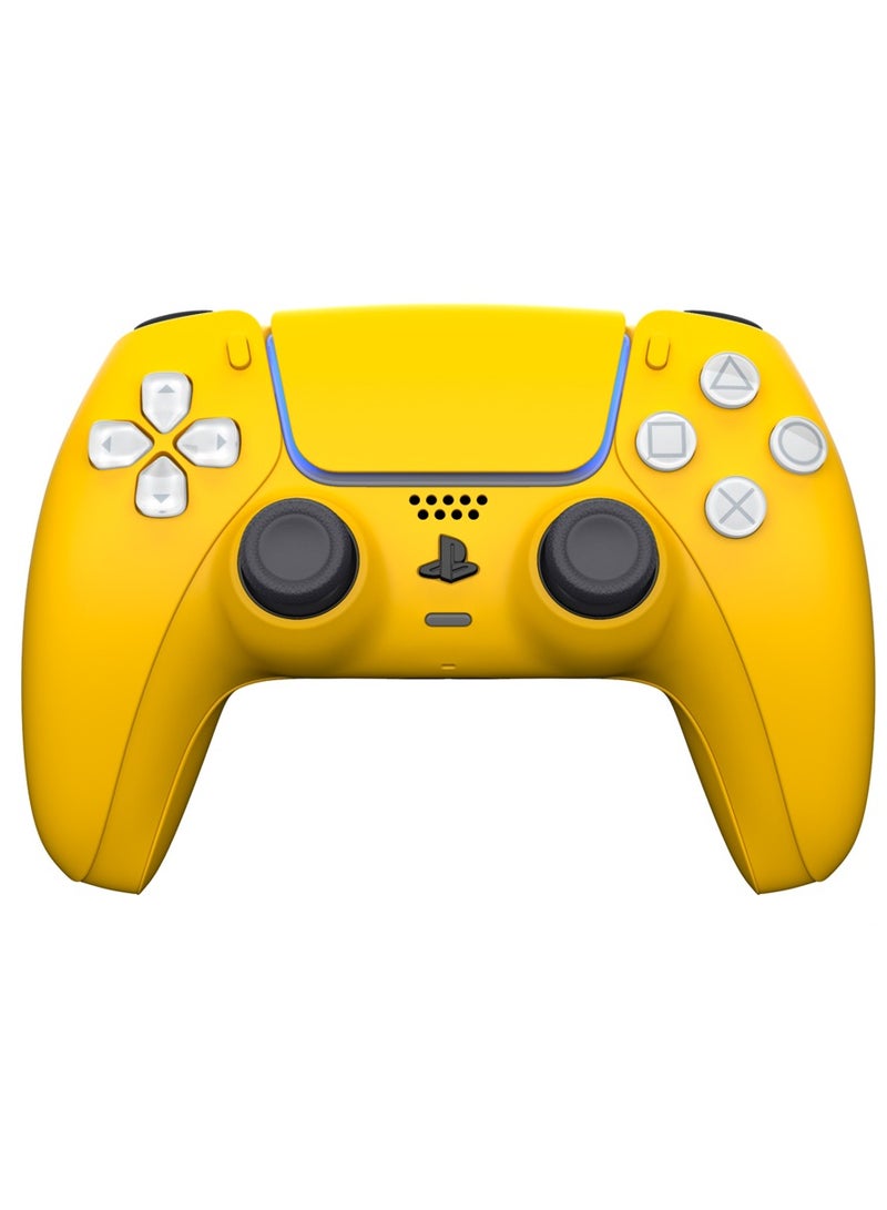 CRAFT by MERLIN PAINTED PLAY STATION 5 DUAL SENSE WIRELESS CONTROLLER YELLOW EDITION - Image 5