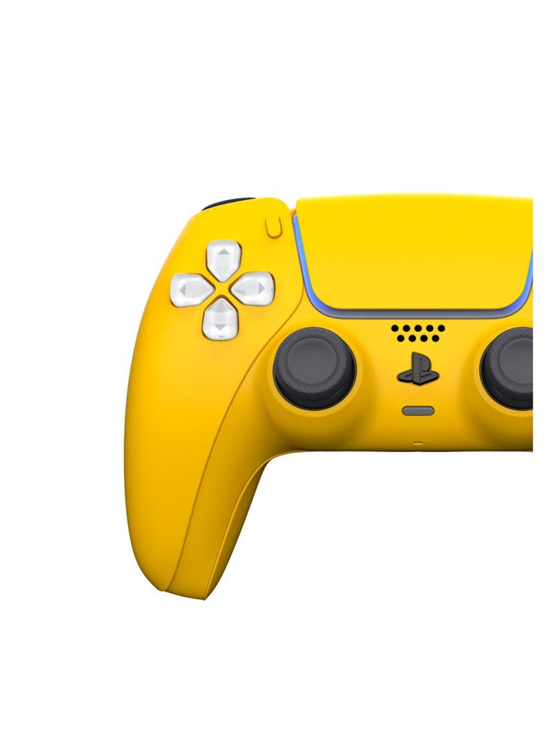 CRAFT by MERLIN PAINTED PLAY STATION 5 DUAL SENSE WIRELESS CONTROLLER YELLOW EDITION - Image 2