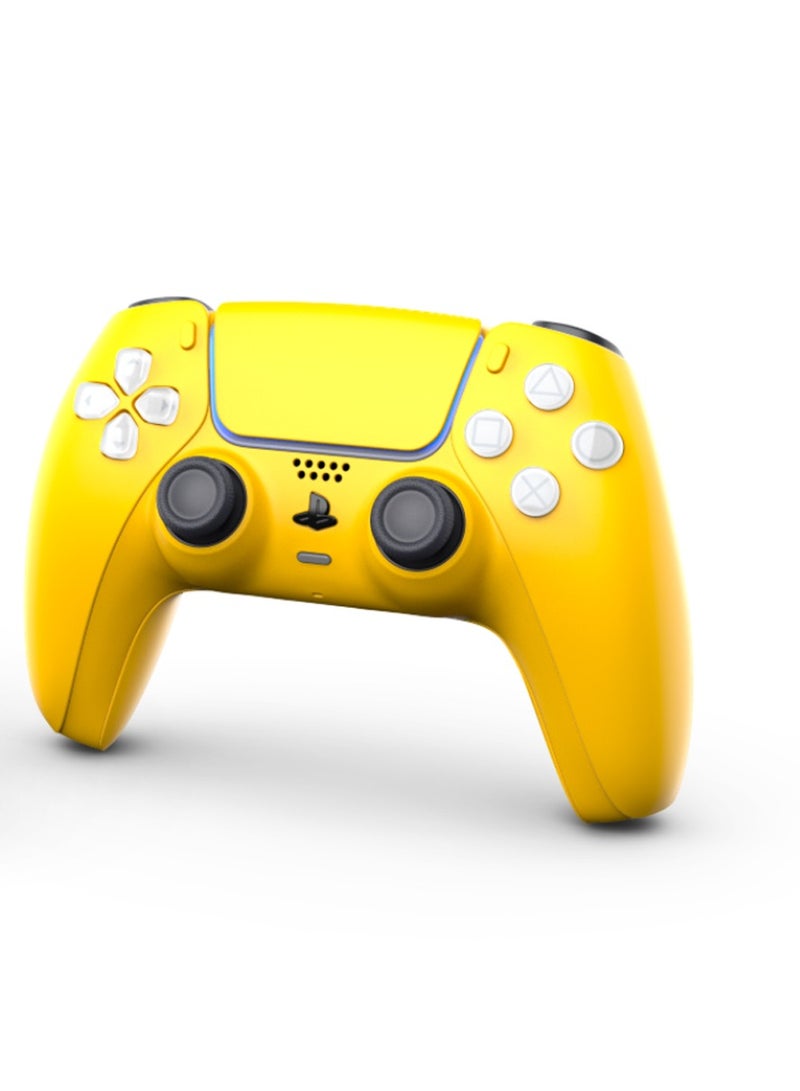 CRAFT by MERLIN PAINTED PLAY STATION 5 DUAL SENSE WIRELESS CONTROLLER YELLOW EDITION - Image 1