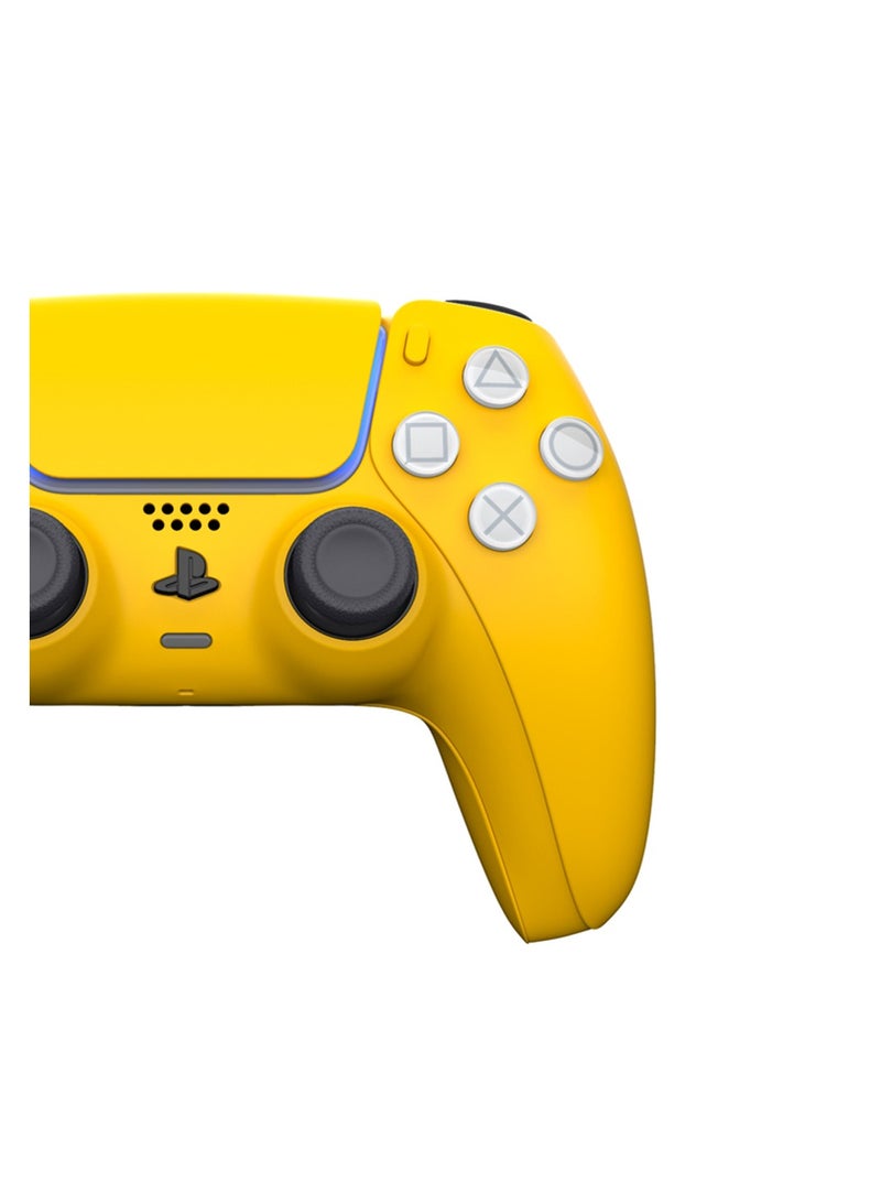 CRAFT by MERLIN PAINTED PLAY STATION 5 DUAL SENSE WIRELESS CONTROLLER YELLOW EDITION - Image 3
