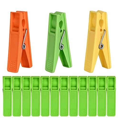 MAPLE Heavy Duty Rust Cloth Peg/Clothes Clip/Quilt Drying Pins/Pegs for Hanger/Rods/Ropes/Towel Dryer/Clothes Drying Pins Combo (Pack of 24) - Image 1
