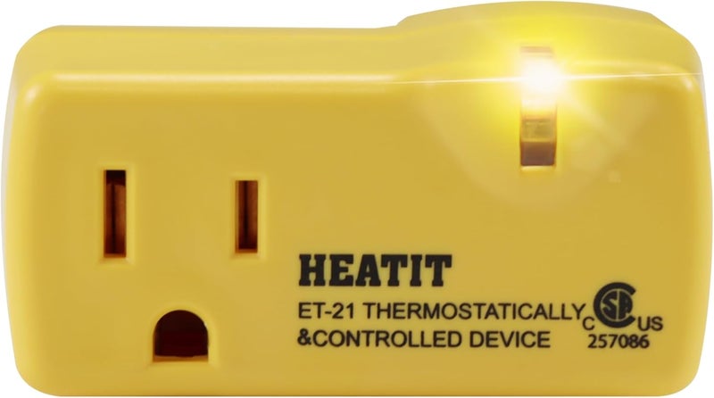 HEATIT ET-21 Freeze Thermostatically Controlled Outlet On at 38F /Off at 50F - Image 1
