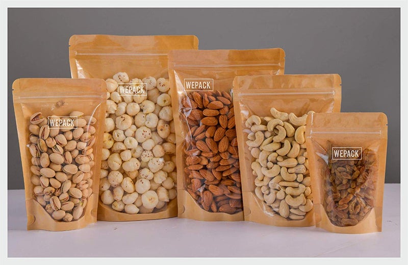Amit Marketing Gold Color Foil Zip lock Bag 250 GRAM And 500 GRAM (Total 30 PIC)