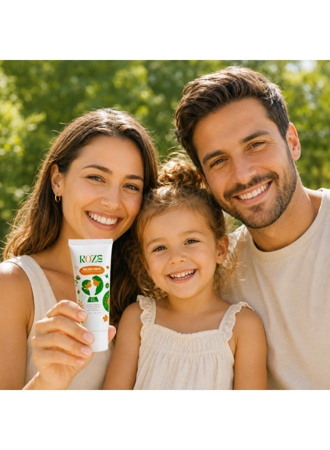Roze Kids Moisturizer with SPF 50| Non greasy | No white cast | kids & adults - Image 2