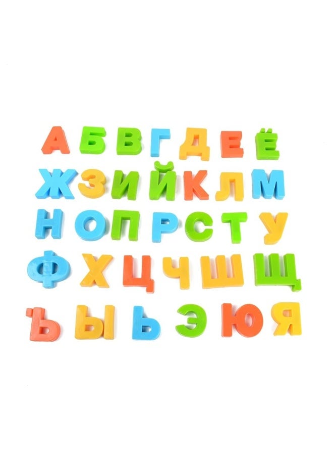BOHS Russian Magnetic Alphabet Letters  Play on Fridge Magnets White BoardTable  Educational Learning Toy for Kids33 Letters - Image 1