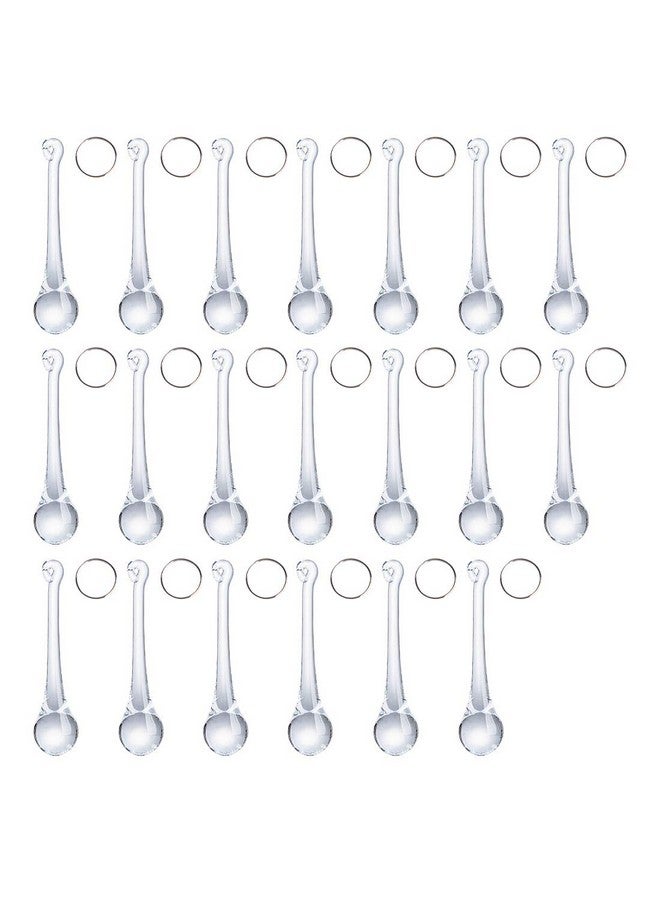 LONGWIN 20pcs Crystal Teardrop Chandelier Pendant Parts Wedding Party Christmas Tree Decorations Ornaments - Image 1