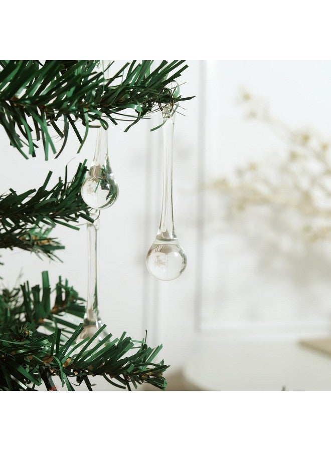 LONGWIN 20pcs Crystal Teardrop Chandelier Pendant Parts Wedding Party Christmas Tree Decorations Ornaments - Image 3