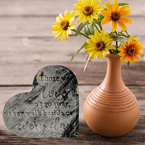 Tucocoo Epoxy Resin Molds 4 Pieces Silicone Casting Molds, Heart Memorial Condolence Grief Sign for DIY Craft Home Decor Office Sympathy Table Decorations - Image 5