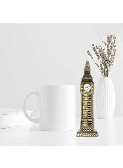 GOODIEBOX GOODIEBOX Big Ben Tower London Souvenir Miniature Model Replica Monuments Decorative Showpiece for Home Antique Finish Dashboard 7 Inch  - Image 1