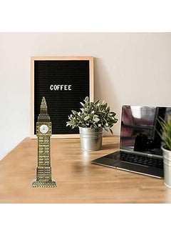 GOODIEBOX GOODIEBOX Big Ben Tower London Souvenir Miniature Model Replica Monuments Decorative Showpiece for Home Antique Finish Dashboard 7 Inch  - Image 2