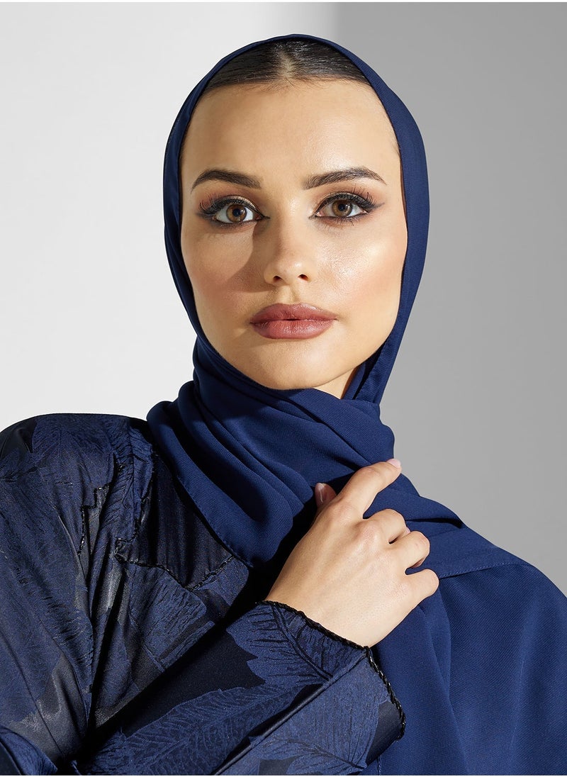 hayas closet V-Neck Embroidered Flared Sleeve Abaya  - Image 4