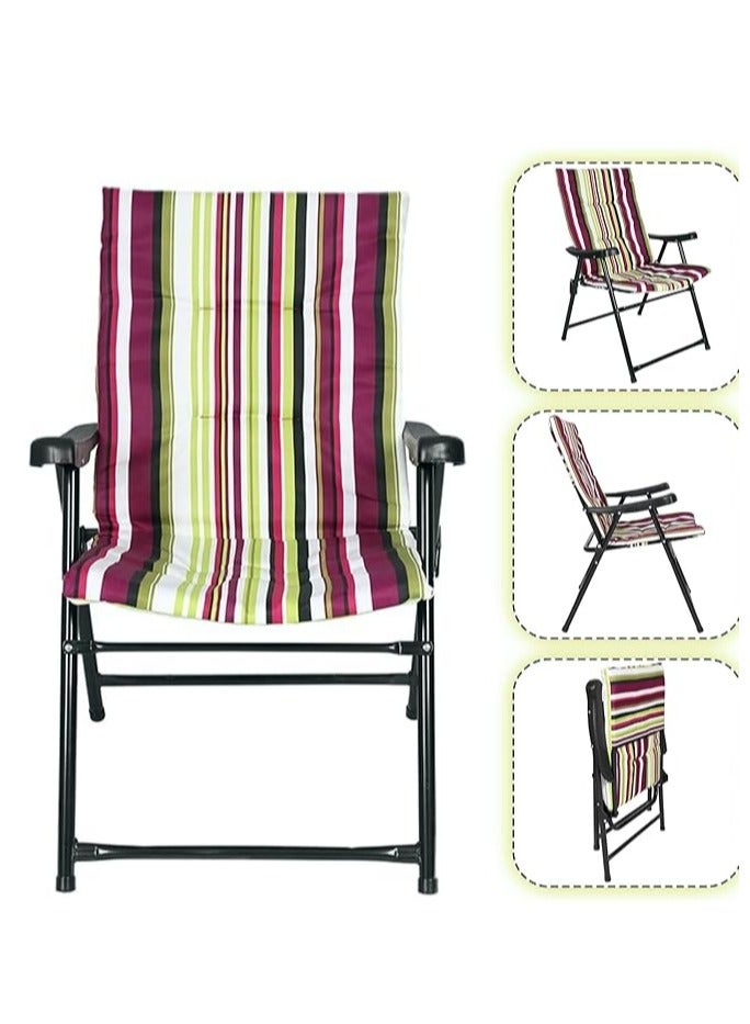 Cady One Heavy Duty Folding Beach Chair Foldable Camping Chair for Adult, Lightweight Folding Camping Chair for Outdoor Camp Beach Travel Picnic - Image 1