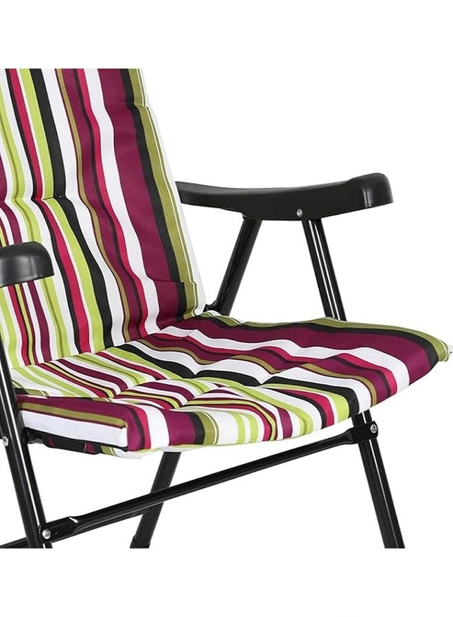 Cady One Heavy Duty Folding Beach Chair Foldable Camping Chair for Adult, Lightweight Folding Camping Chair for Outdoor Camp Beach Travel Picnic - Image 4