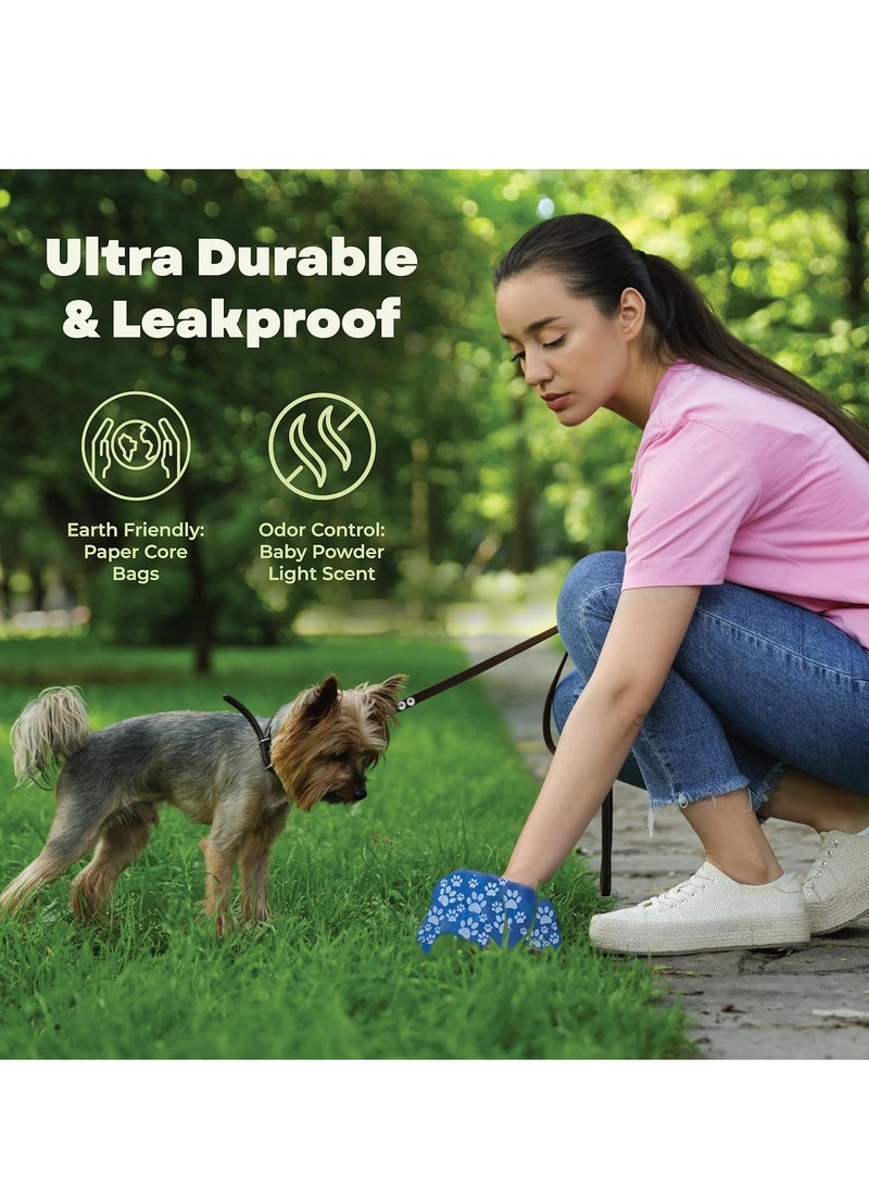 Dog Bags Holder with LED Flashlight Pet Waste Bags Dispenser for Leash Doggie Potty Bags Container with Leak-proof Pet Trash Bags and Accessories (1 Holder 10 Bags) - Image 2