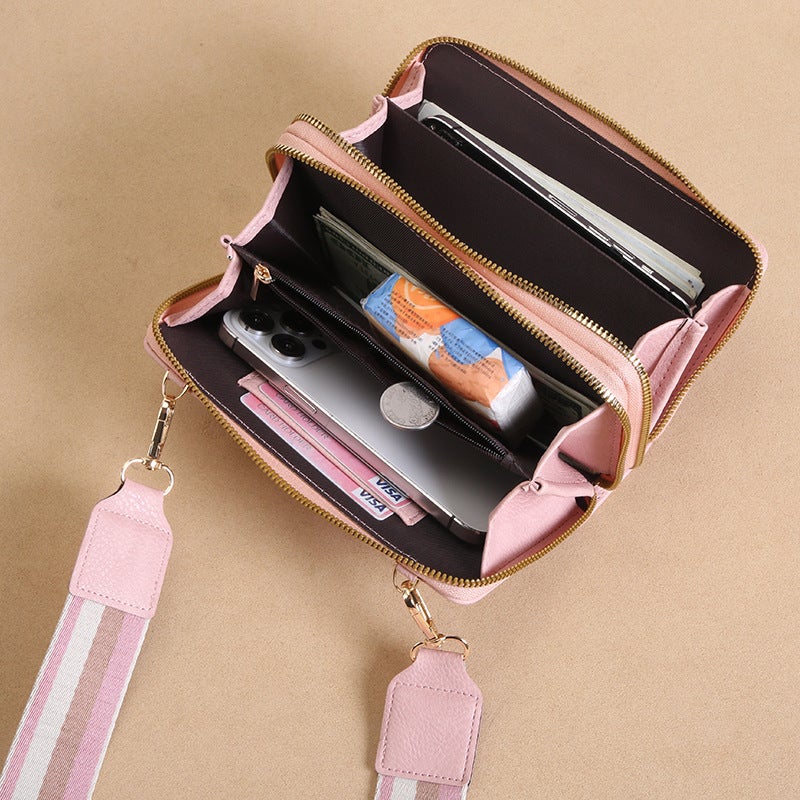 Multifunctional Solid Color PU Leather Wallet, RFID Blocking Design Portable Daily Storage Purse for Cards Cash Coin Business Use - Image 3