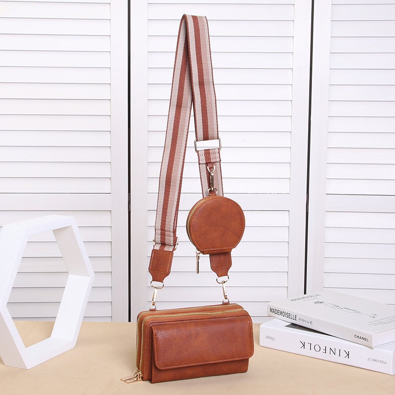 Multifunctional Solid Color PU Leather Wallet, RFID Blocking Design Portable Daily Storage Purse for Cards Cash Coin Business Use - Image 2