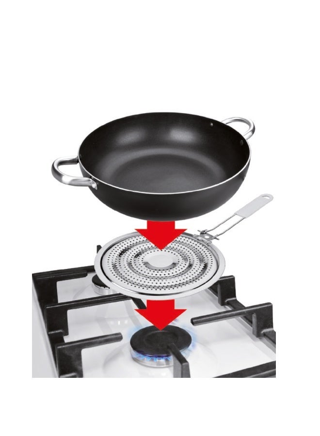 ibili Gas Stove Heat Diffuser, Even Heat Distribution Plate for Gas Cooktops, Tinned Steel and Plastic Burner Protector, Prevents Food Burning, Ideal for Frying Pans Saucepans Casseroles and Pots - Image 2