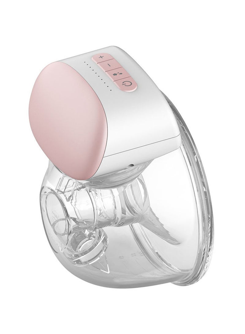 BEBEBAO 2-Piece Electric Portable Wearable Breast Cup 240 ml BPA-Free 3 Modes 10 Suction Levels - Pink And White - Image 2