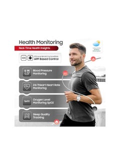 SWISS MILITARY Swiss Military DOM6 Smartwatch 1.43" AMOLED, Bluetooth Calling, Multi Language, Health & Sports Tracking, Wireless Charging, 7 Days Battery, IP67, iOS/Android Compatible, Silver Frame with Steel Strap  - Image 4