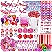 Winlyn 236 Pcs Valentines Day Stationery Toy Assortment Set Valentine Goodie Bag Stuffers Valentine Prizes Rewards Bulk for Kids Students Valentine Party Favors Treats School Classroom Gift Exchange - Image 2