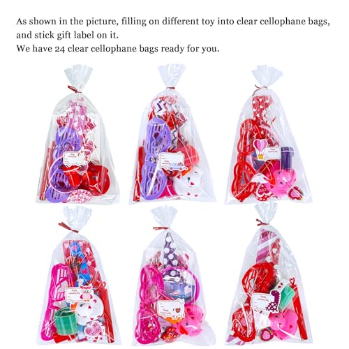 Winlyn 236 Pcs Valentines Day Stationery Toy Assortment Set Valentine Goodie Bag Stuffers Valentine Prizes Rewards Bulk for Kids Students Valentine Party Favors Treats School Classroom Gift Exchange - Image 5