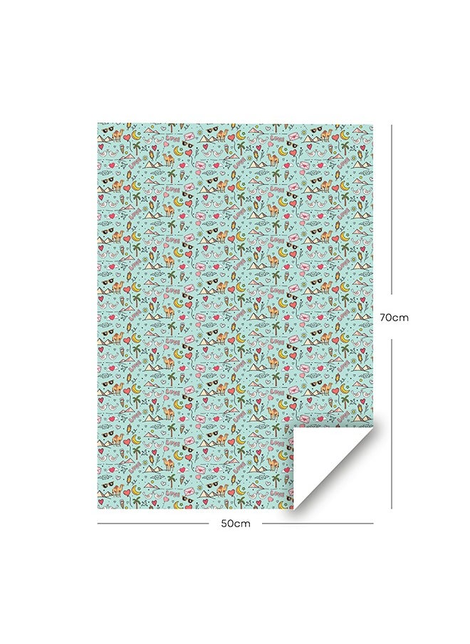 Share the Love Love, Arabic Theme Wrapping Paper (Pack of 4)  - Image 2