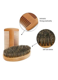 General Mens Beard Growth Kit, Beard and Mustache Facial Hair Growth Roller Kit, Beard Growth Oil, Beard Balm, Beard Roller, Beard Comb, Storage Bag, Birthday Gift for Father Dad Men  - Image 4