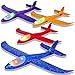 CUKU 4 Pack LED Light Airplane Toys175 Large Throwing Foam Plane2 Flight Modes Glider PlaneOutdoor Flying Toys for KidsFlying Toys Gift for Boys Girls 3 4 5 6 7 8 9 Years Old - Image 3