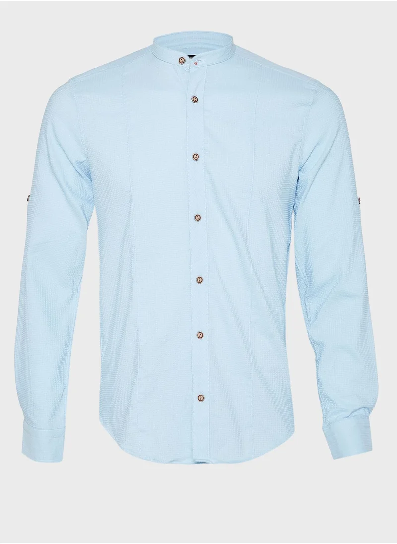 ترينديول Grandad Collar Shirt