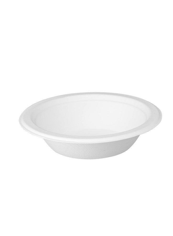 Comfy Package [125 Pack 100% Compostable White Paper Bowls,12 oz. Heavy-Duty Paper Soup Bowls - Eco-Friendly Disposable Sugarcane Bowls - Image 2