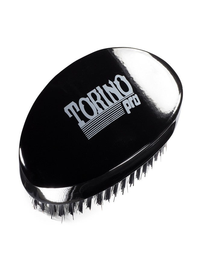 TORINO PRO WAVE BRUSHES BY BRUSH KING Torino Pro Wave brush by Brush King #480 - (updated) Hard Curve Palm Wave Brush with Reinforced Boar & Nylon Bristles - Great for Wolfing- Great 360 waves curve brush - Image 1