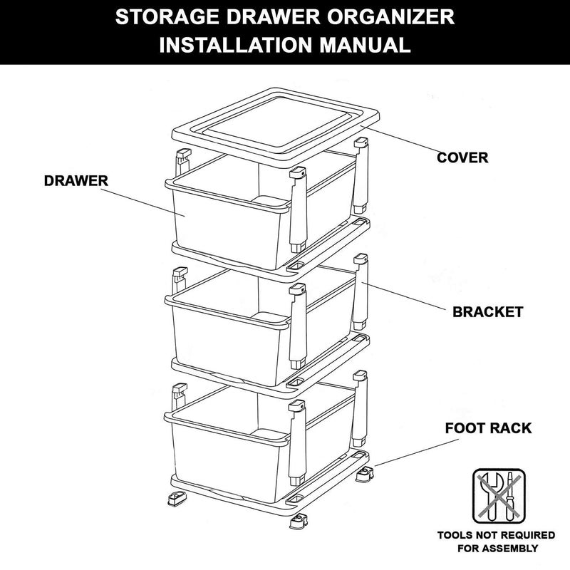 AUREUS 4 STEP PLASTIC DRAWER CONTAINER - Image 4