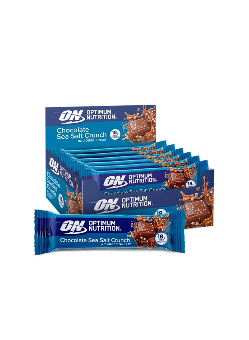 ON Crunch Bar 12x55g Chocolate Sea Salt crunch 660g - Image 1