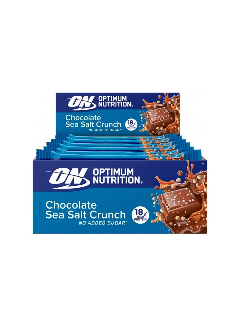 ON Crunch Bar 12x55g Chocolate Sea Salt crunch 660g - Image 2