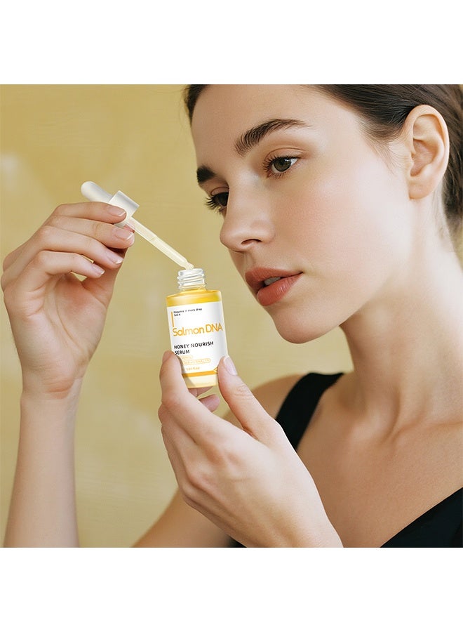 QINGLING Salmon DNA Honey Nourishing Essence - Anti-Oxidant, Repairing, Pore Refining, Soothing, Brightening,30ml - Image 5