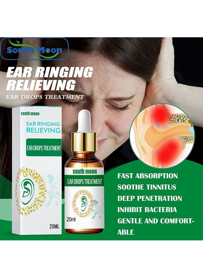 SOUTH MOON Ear Ringing Relieving 20ml, Pain Relief and Earache Drops, Fast Absorption and Deep Penetration, Soothe Tinnitus with Gentle and Comfort,Inhibit Bacteria - Image 2