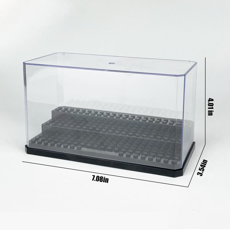 WMM Acrylic Minifigure Display Case Stackable Action Figures Blocks Display Box, Clear Dustproof Display Case Box for Lego Lovers - Image 2