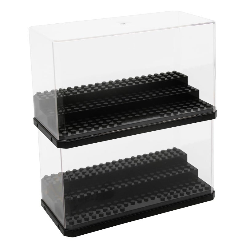 WMM Acrylic Minifigure Display Case Stackable Action Figures Blocks Display Box, Clear Dustproof Display Case Box for Lego Lovers - Image 1