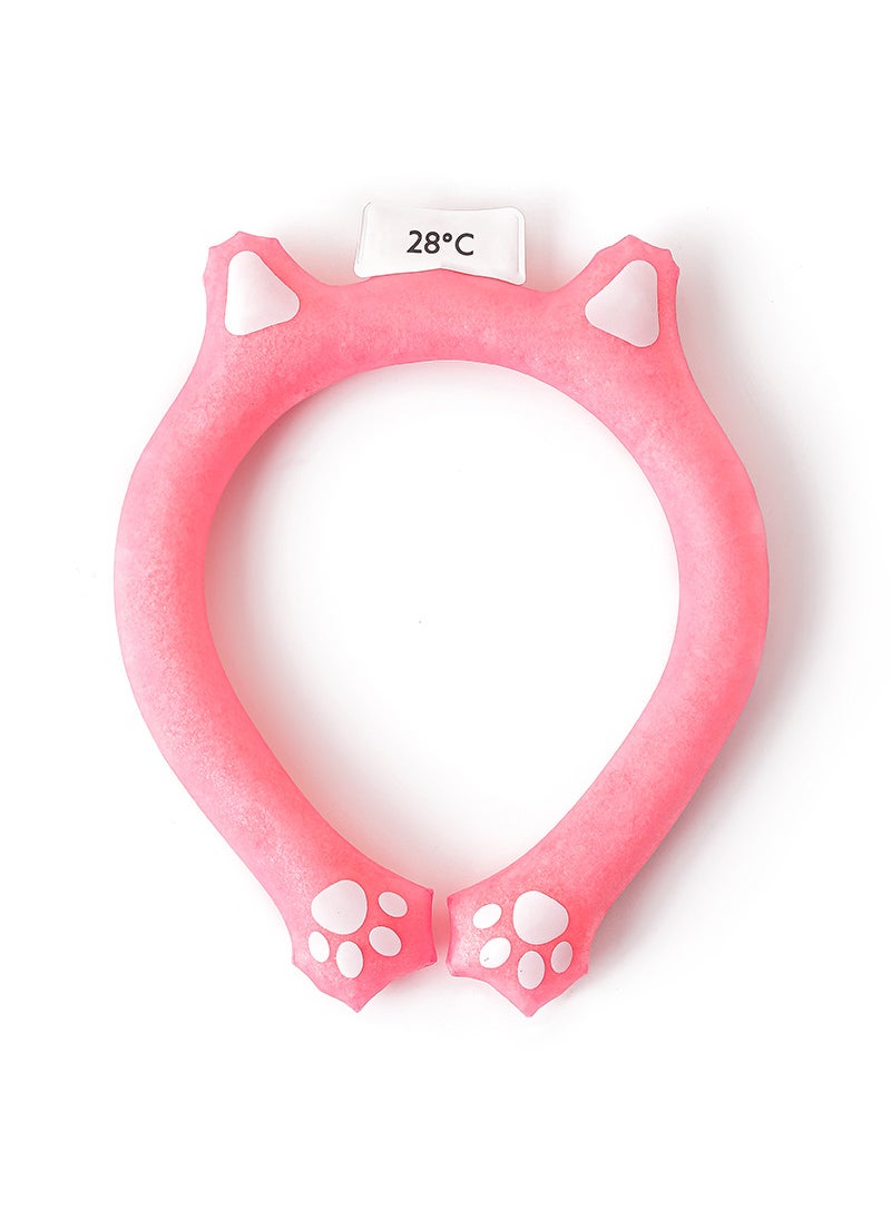 Generic Summer Cooling Neck Ring Outdoor Sports Ice Neck Ring Halter Ice Circle Pcm Material Cooling Circle Pink 28 ° 