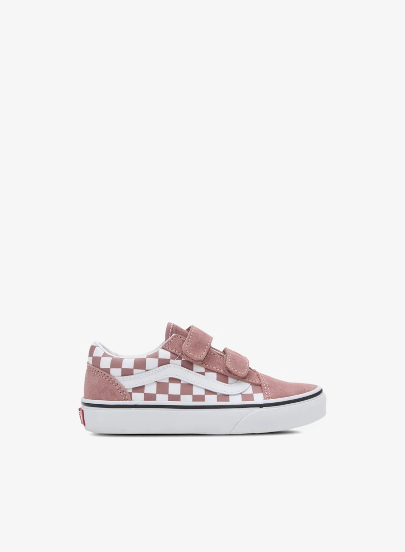 VANS Kids' Old Skool V Checkerboard Shoes