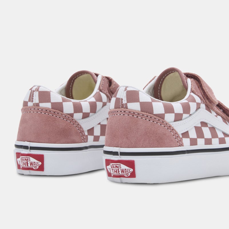 VANS Kids' Old Skool V Checkerboard Shoes - Image 5