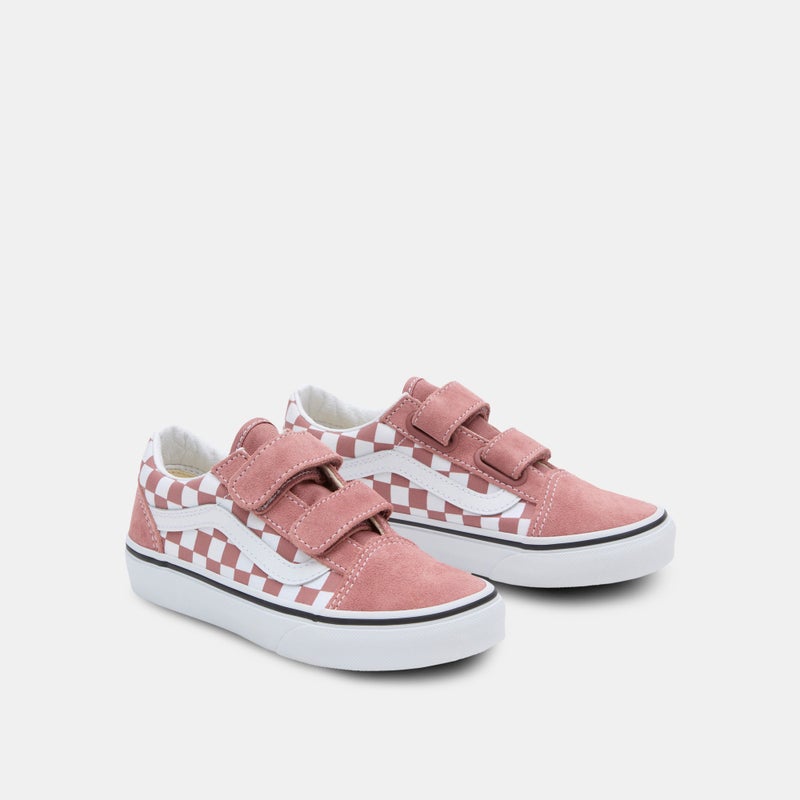 VANS Kids' Old Skool V Checkerboard Shoes - Image 2