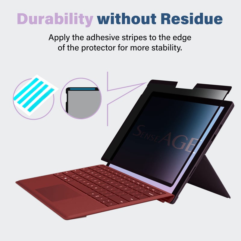 SenseAGE Magnetic Privacy Screen Protector for Surface Pro 12.3 inch, Easy On/Off Privacy Filter, Anti-Blue Light, Anti-Glare Filter, Compatible with Surface Pro 7+/7/6/5/4 - Image 4